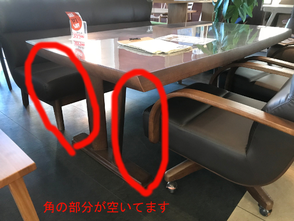 ダイニングテーブルの選び方 2本脚テーブル | 福山商店-家具ギャラリー 